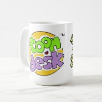 Toon Desk - Toons, Toys, & Fun - Café Mug