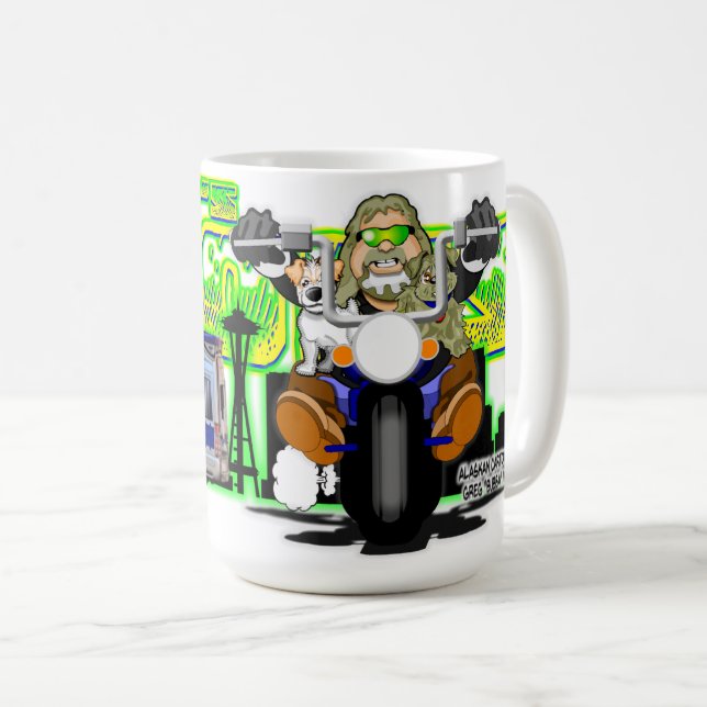 Taza De Café Toones de motociclismo de Bubba (Anverso derecho)
