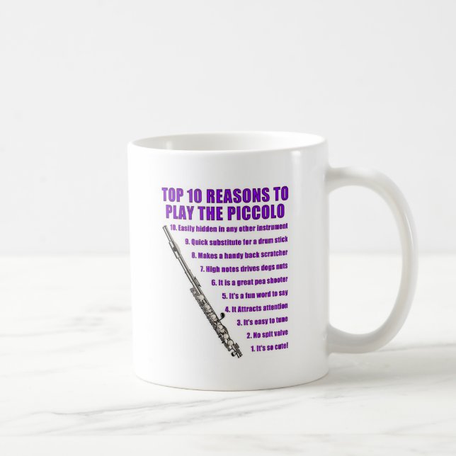 Taza De Café Top 10 del flautín (Derecha)