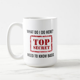 Taza De Café TOP SECRET - Citas divertidas de café -