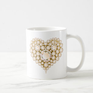 Taza De Café Topaz Heart Gems