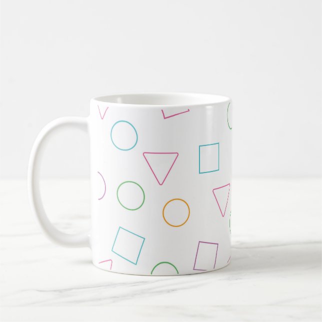 Taza De Café Toque de café de aventura geométrica (Izquierda)
