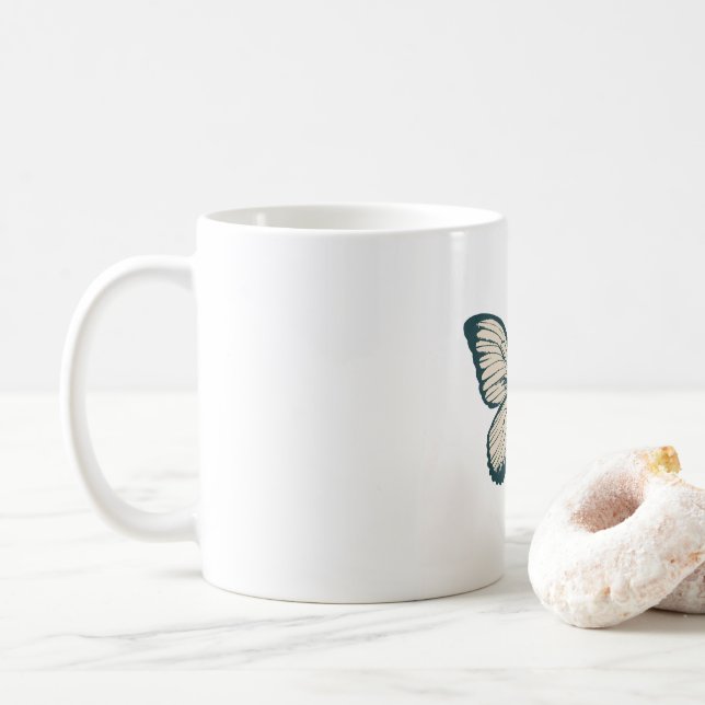 Taza De Café "Toque mariposa" (Con donut)