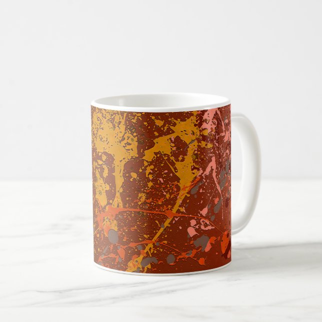 Taza De Café Torbellino de melocotón (Anverso derecho)