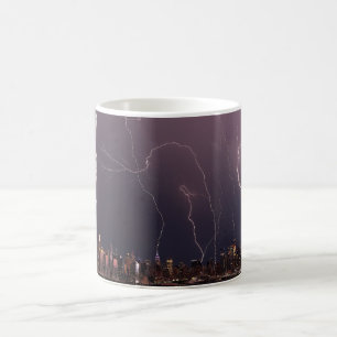 Taza De Café Tormenta eléctrica sobre Manhattan, NYC