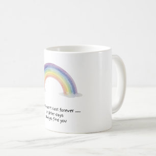 Taza De Café Tormentas de Arcoíris de Acuarela No Duran