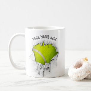 Taza De Café Torn Tennis Coffee Mug