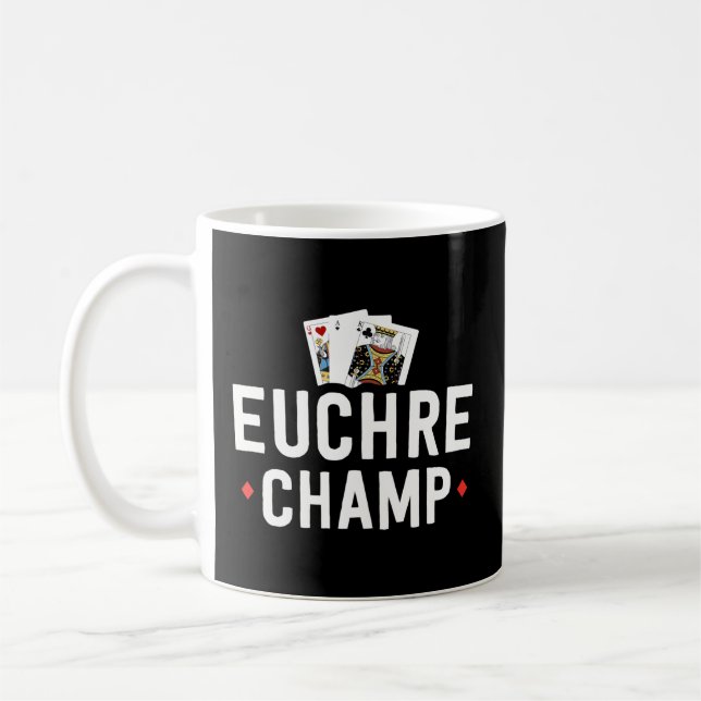 Taza De Café Torneo Euchre For Euchre Bustle Player (Izquierda)