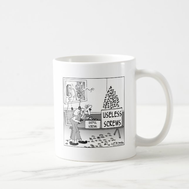 Taza De Café Tornillos útiles y inútiles (Derecha)