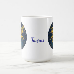 Taza De Café Toro Aurus por Signos del Zodiaco Astrológico