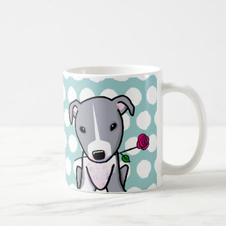 Taza De Café Toro De Pit Con Flor