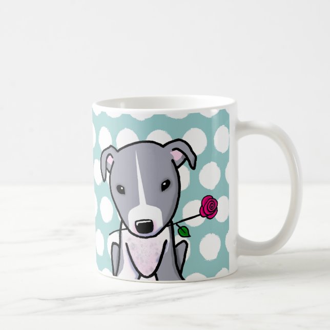 Taza De Café Toro De Pit Con Flor (Derecha)