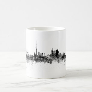 Taza De Café Toronto Canada Skyline Black White