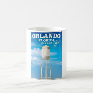 Taza De Café Torre de agua de Orlando, Florida impresión de via