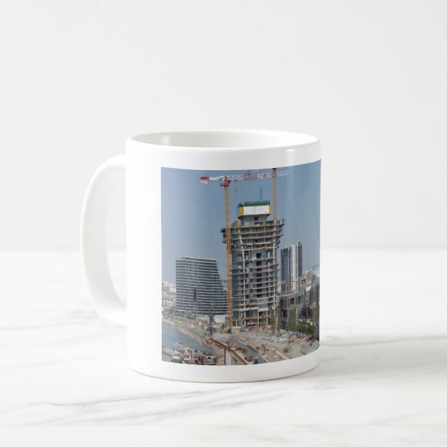 Taza De Café Torre de Belgrado frente al mar (Anverso izquierdo)