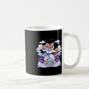 Taza De Café Torre de la Pagoda del Tigre de Kung Fu Kick de Ta