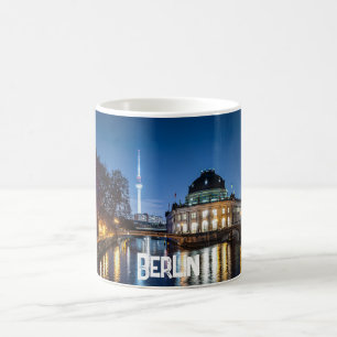 Taza De Café Torre de televisión e isla de museo en Berlín, Ale