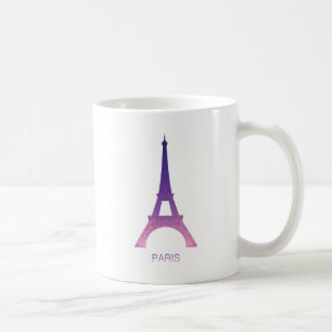 Taza De Café Torre Eiffel abstracta