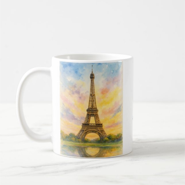 Taza De Café Torre Eiffel de París (Izquierda)