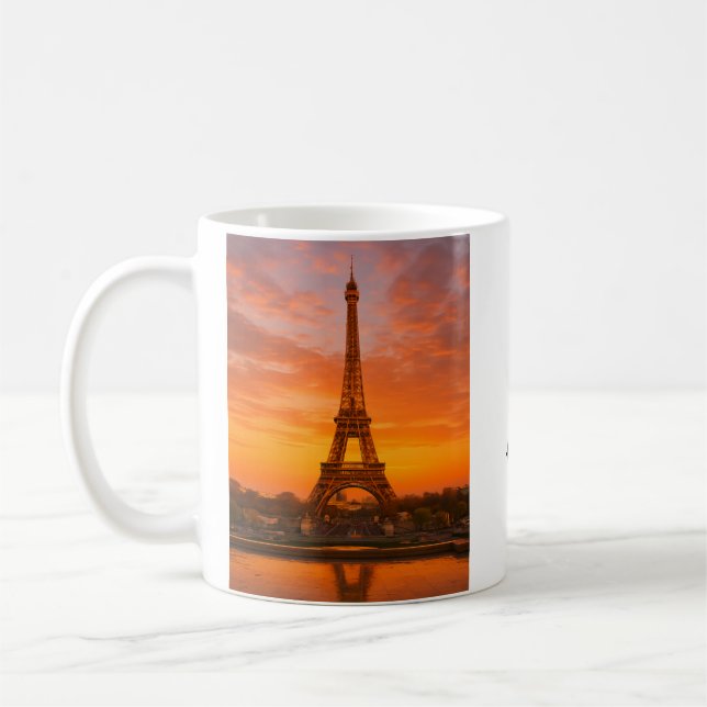 Taza De Café Torre Eiffel de París (Izquierda)