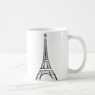 Taza De Café Torre Eiffel de pincel