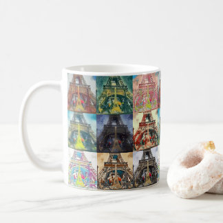 Taza De Café Torre Eiffel, París, Francia Collage Coffee Mug