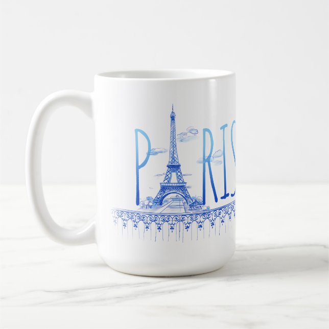 Taza De Café Torre Eiffel Paris Mug (Izquierda)