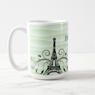 Taza De Café Torre Eiffel Verde Café Furioso Mug