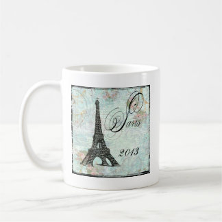 Taza De Café Torre Eiffel y rosas París