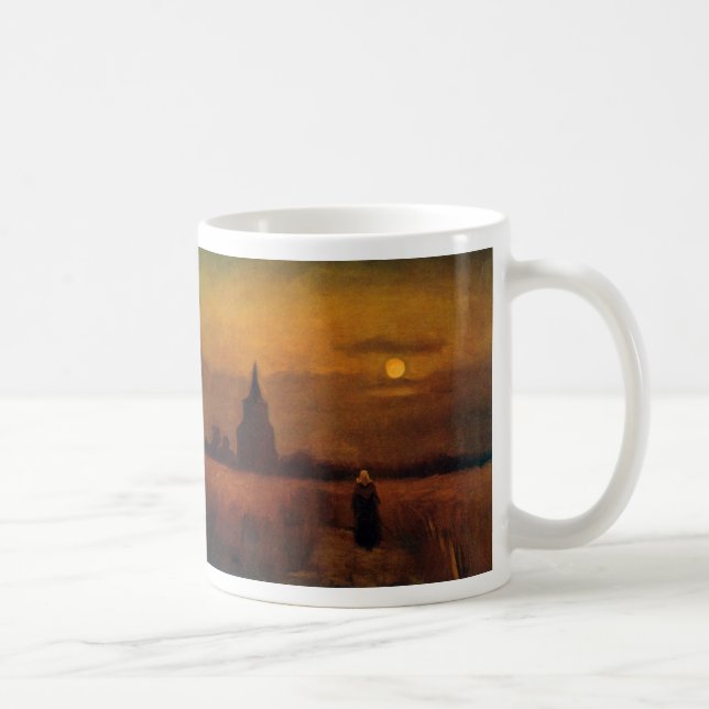 Taza De Café Torre Vieja en los campos por Vincent van Gogh (Derecha)