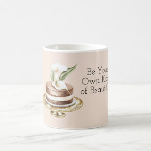 Taza De Café Torta Calla Lily Sé Tu Propio Tipo de Hermosa