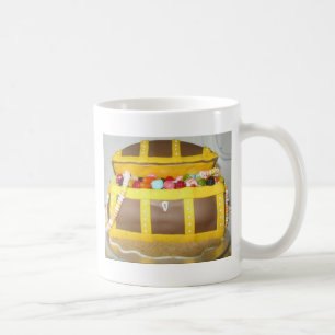 Taza De Café Torta de cofre del tesoro