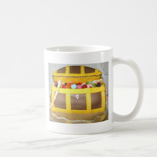 Taza De Café Torta de cofre del tesoro (Derecha)