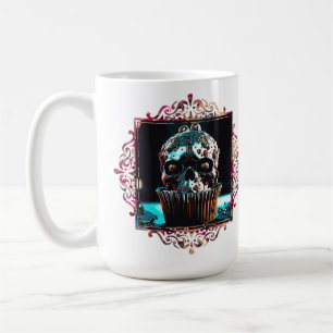 Taza De Café Torta de cráneo para reloj