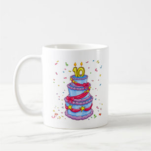 Taza De Café Torta de cumpleaños