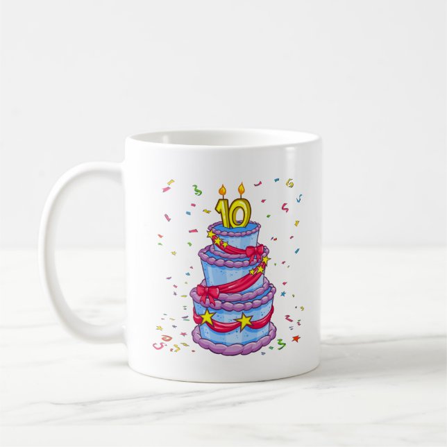 Taza De Café Torta de cumpleaños (Izquierda)