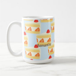 Taza De Café Torta de fresa