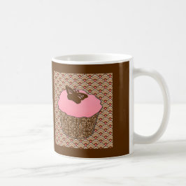 Taza De Café Torta de fresa rosada