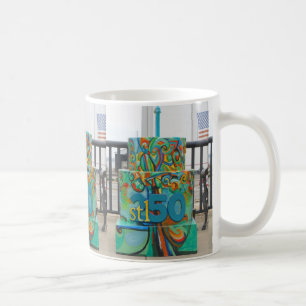 Taza De Café Torta del cuadrado de Lincoln Douglas para Stl250