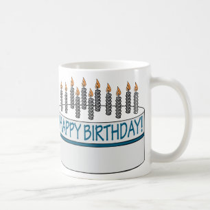Taza De Café Torta del feliz cumpleaños