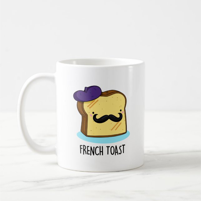 Taza De Café Torta francesa divertida bollo de pan (Izquierda)