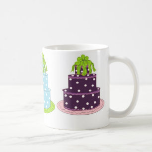 Taza De Café Tortas Elegantes de Lunares