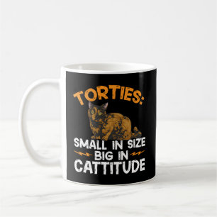 Taza De Café Torties Small En Tamaño Grande En Cattitude Tortoi