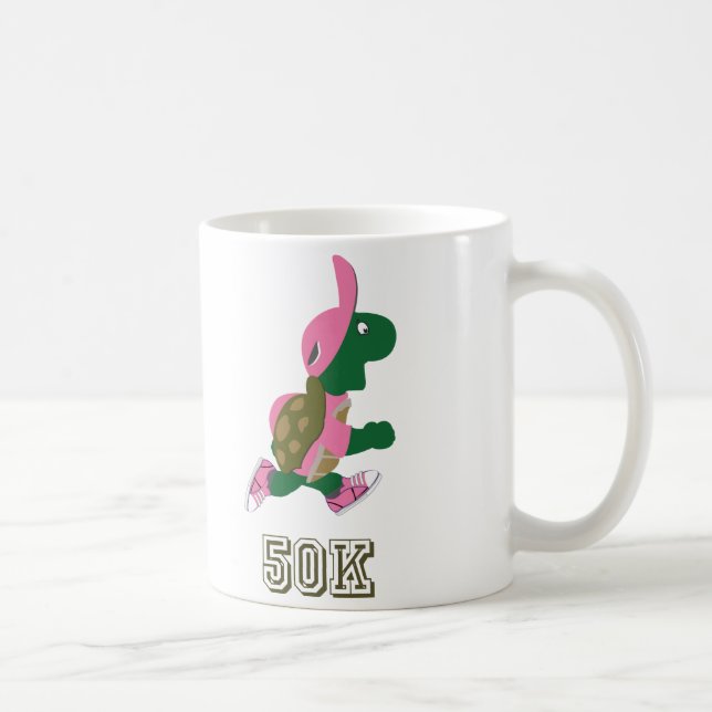 Taza De Café Tortuga 50K - Rosa (Derecha)