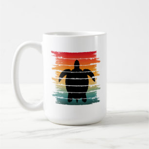 TAZA DE CAFÉ TORTUGA ANTIGUA CRIATURA MARINA REPTIL