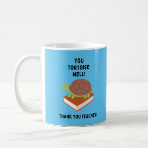 Taza De Café ¡Tortuga bien! Gracias maestro divertido y lindo