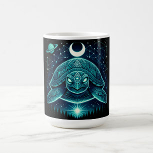 Taza De Café Tortuga Celestial – Galaxia de Vida Silvestre Anti