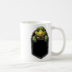 Taza De Café Tortuga Cuta En El Bolsillo Funny Halloween Set C