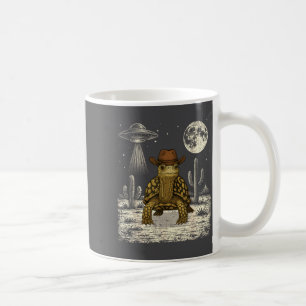 Taza De Café Tortuga De Caja Oriental Divertida Vaquero Ovni Oc