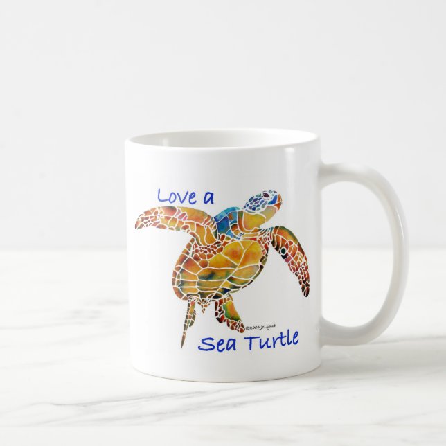 Taza De Café Tortuga de mar (Derecha)